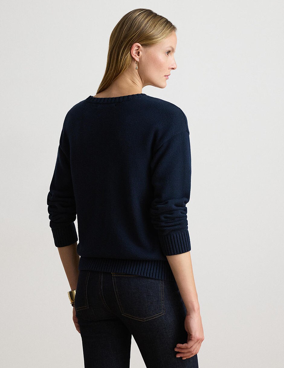 Suéter cuello redondo para mujer 2