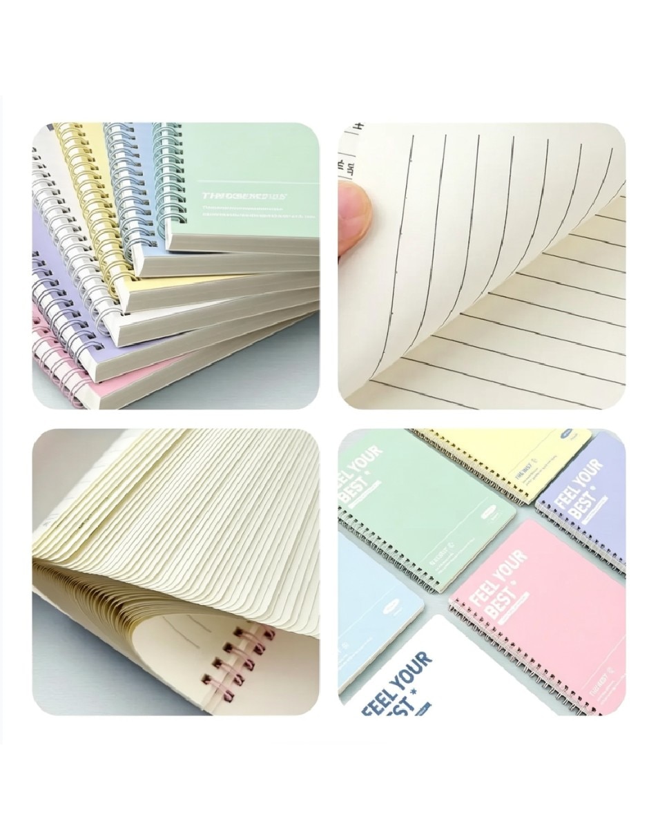 Set libreta hoja a rayas 4