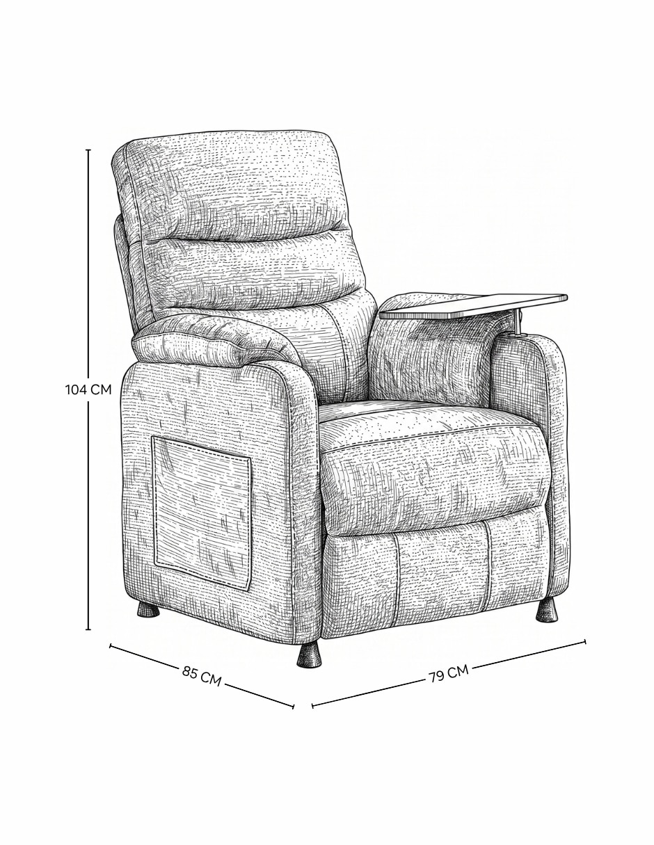 Reclinable nero 10