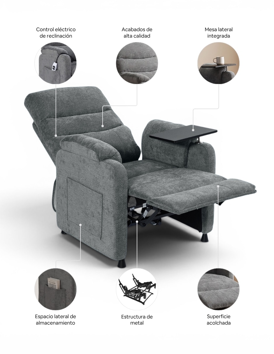 Reclinable nero 3