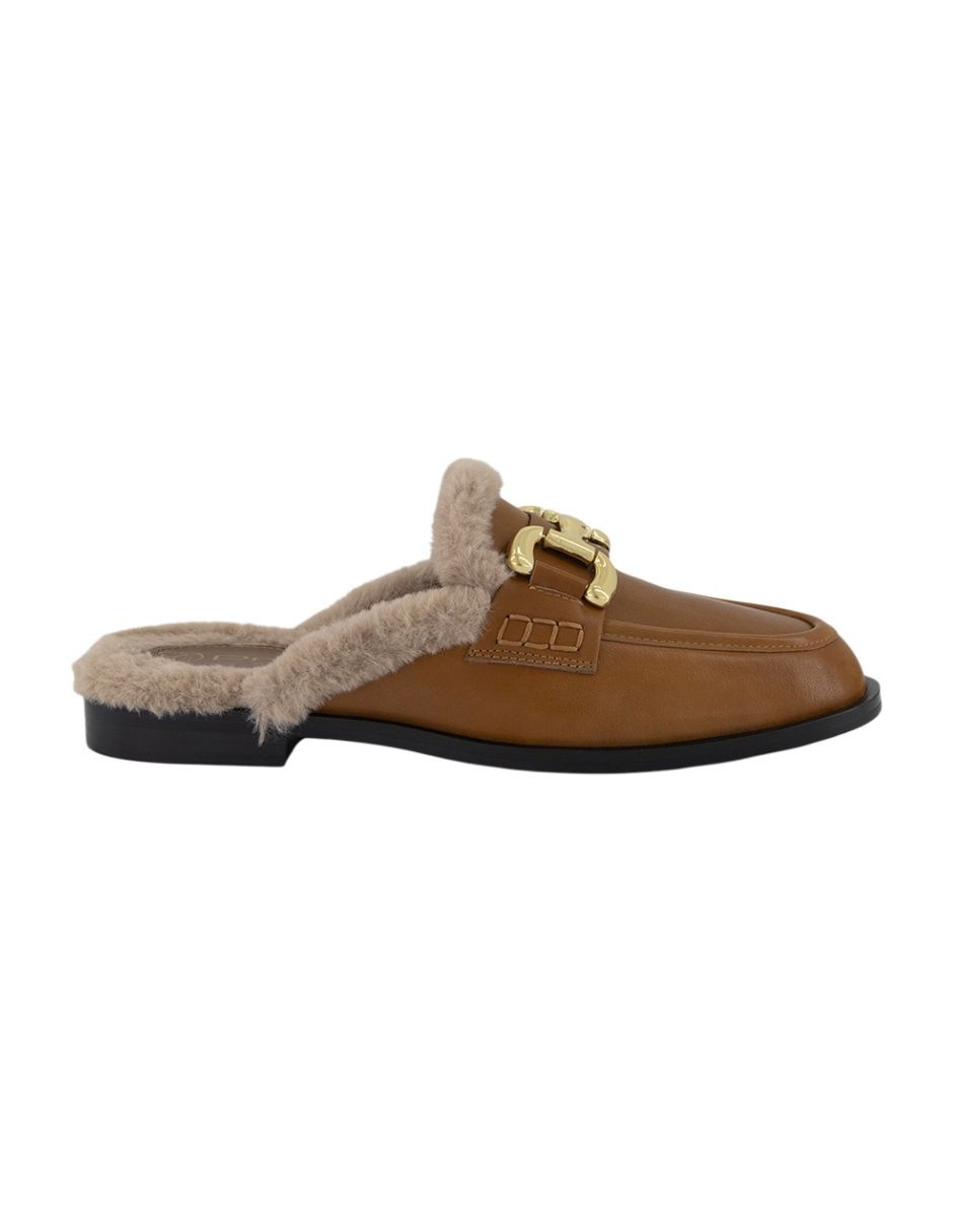 Zueco de piel para mujer 5