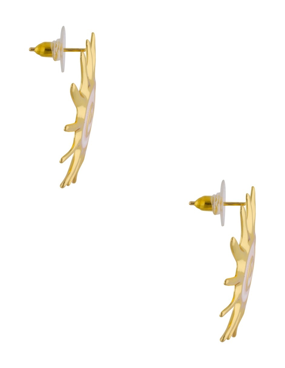 Aretes cortos    Nuvi   con acabado brillante