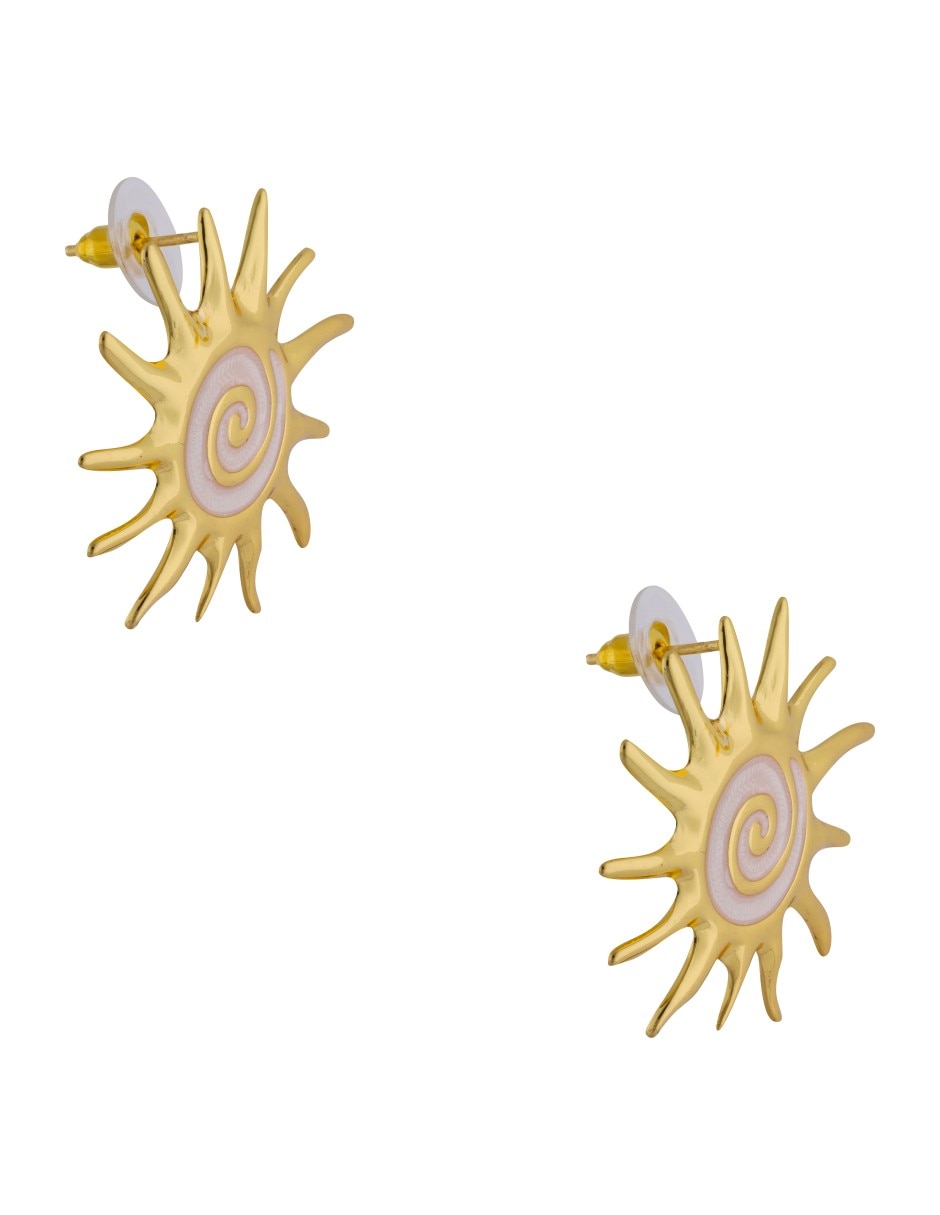 Aretes cortos    Nuvi   con acabado brillante