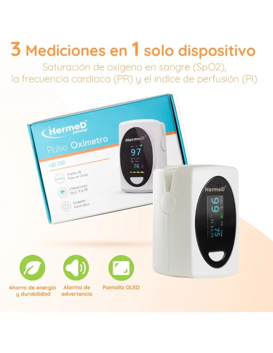 Oxímetro de dedo HD130 2