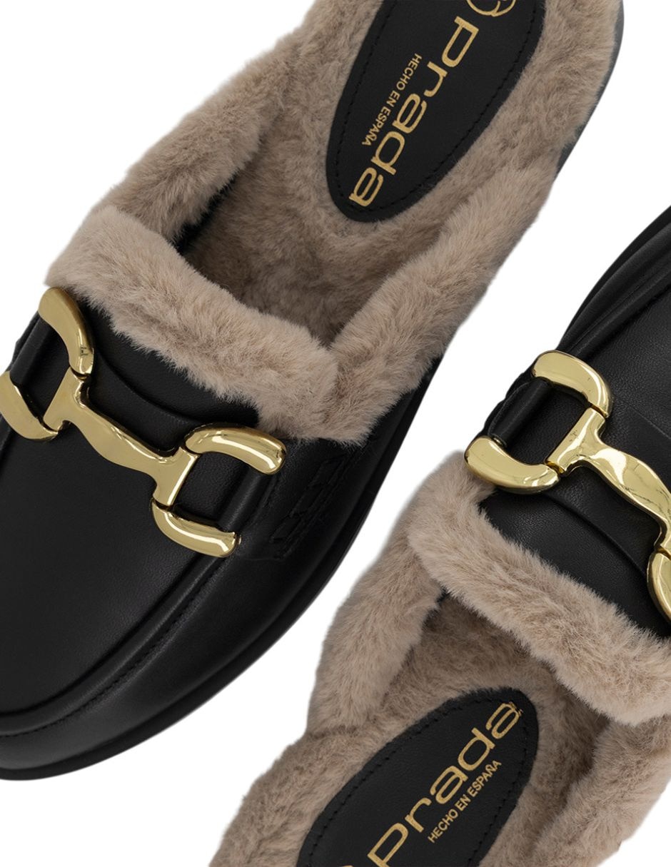 Zueco de piel para mujer 3