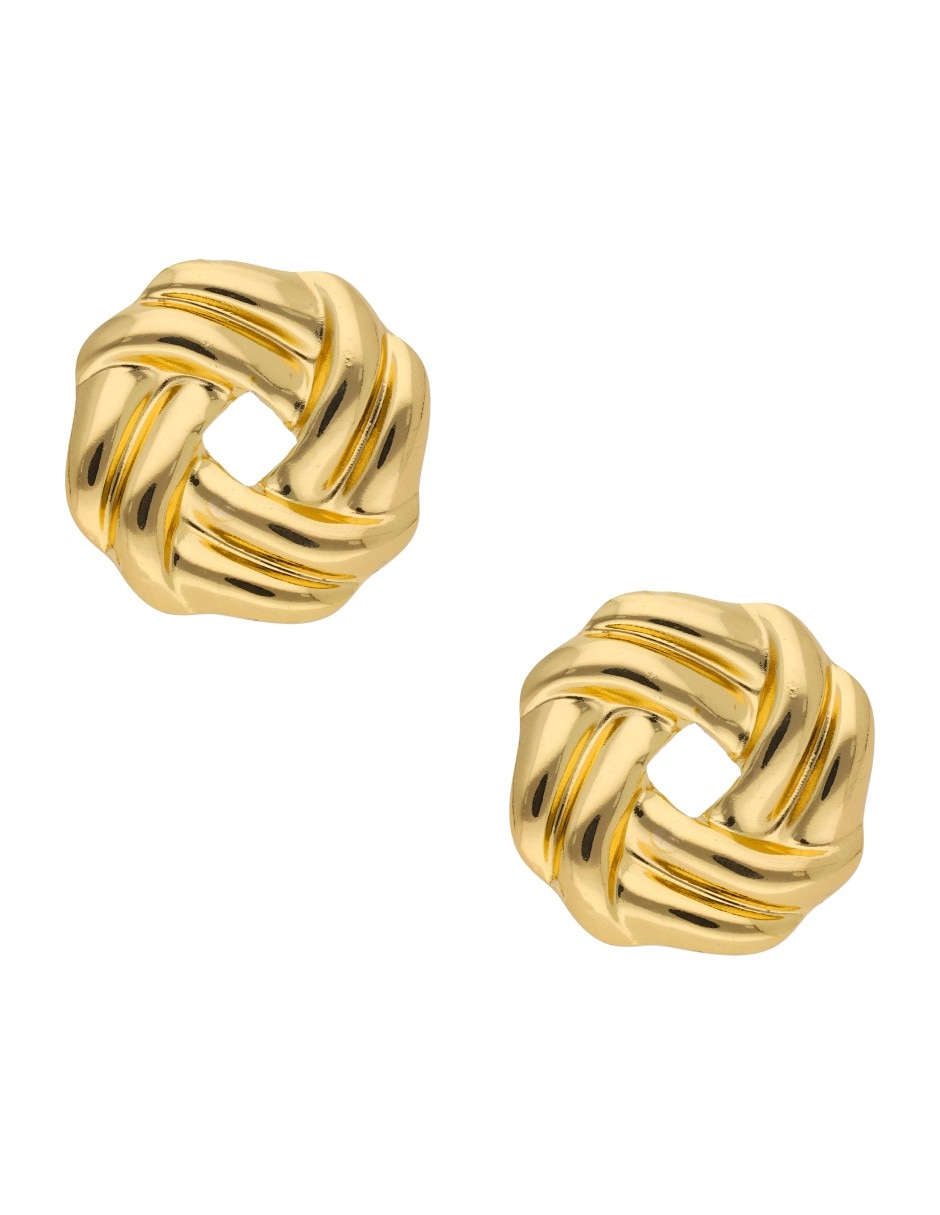 Aretes cortos con acabado brillante Aretes cortos con acabado brillante