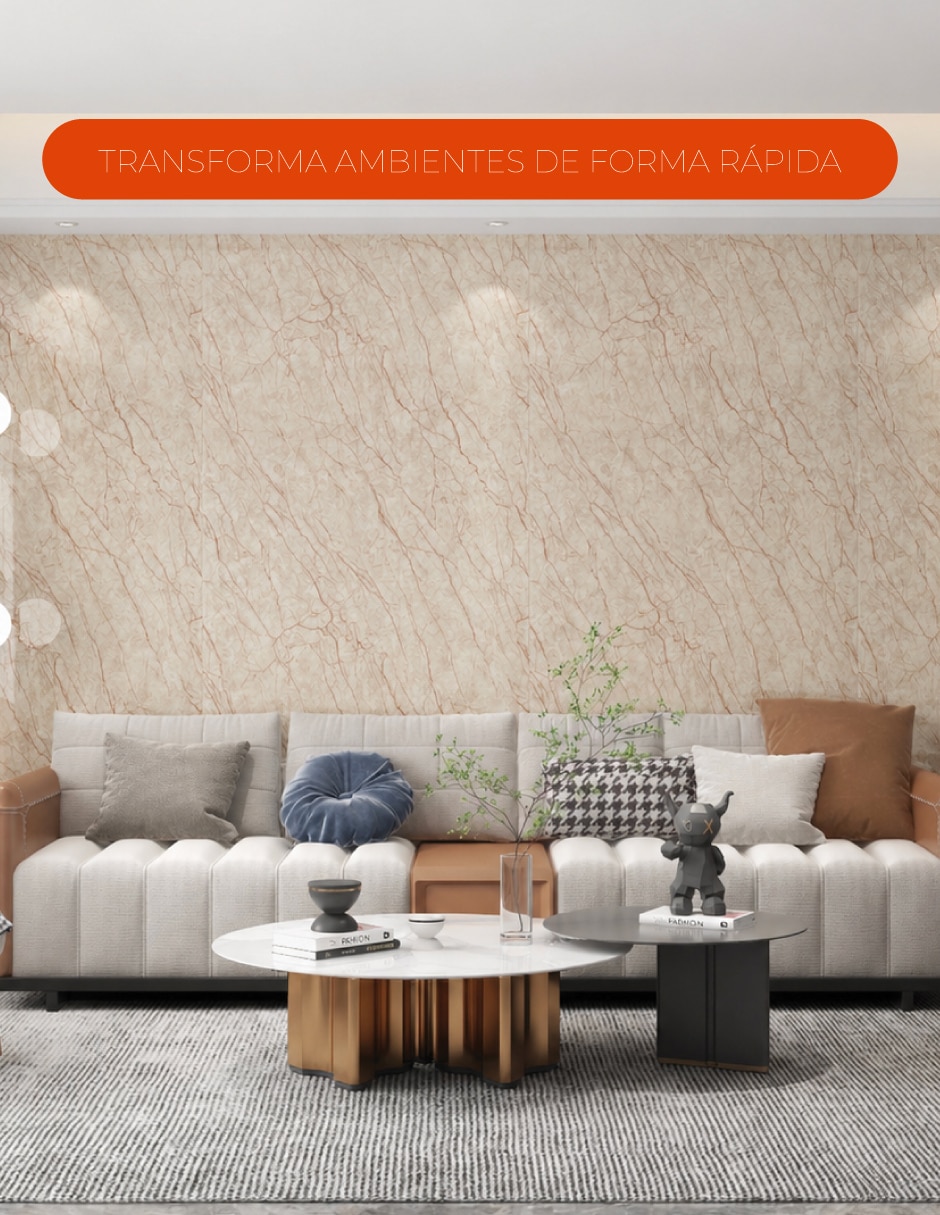 Panel decorativo para hogar e interior lavable rectangular 4