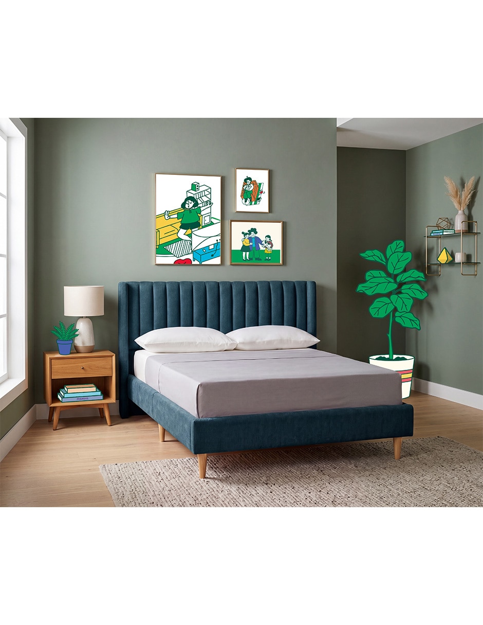 Base para cama armable de madera pino matrimonial 8