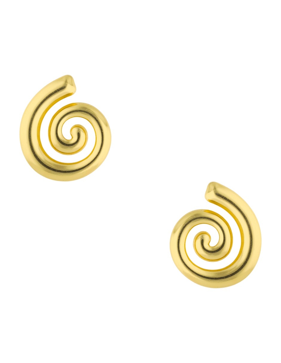 Aretes largos Nuvi con acabado brillante