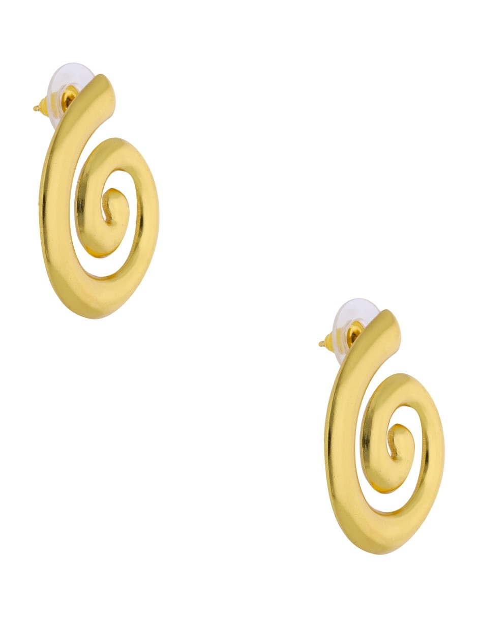 Aretes largos Nuvi con acabado brillante