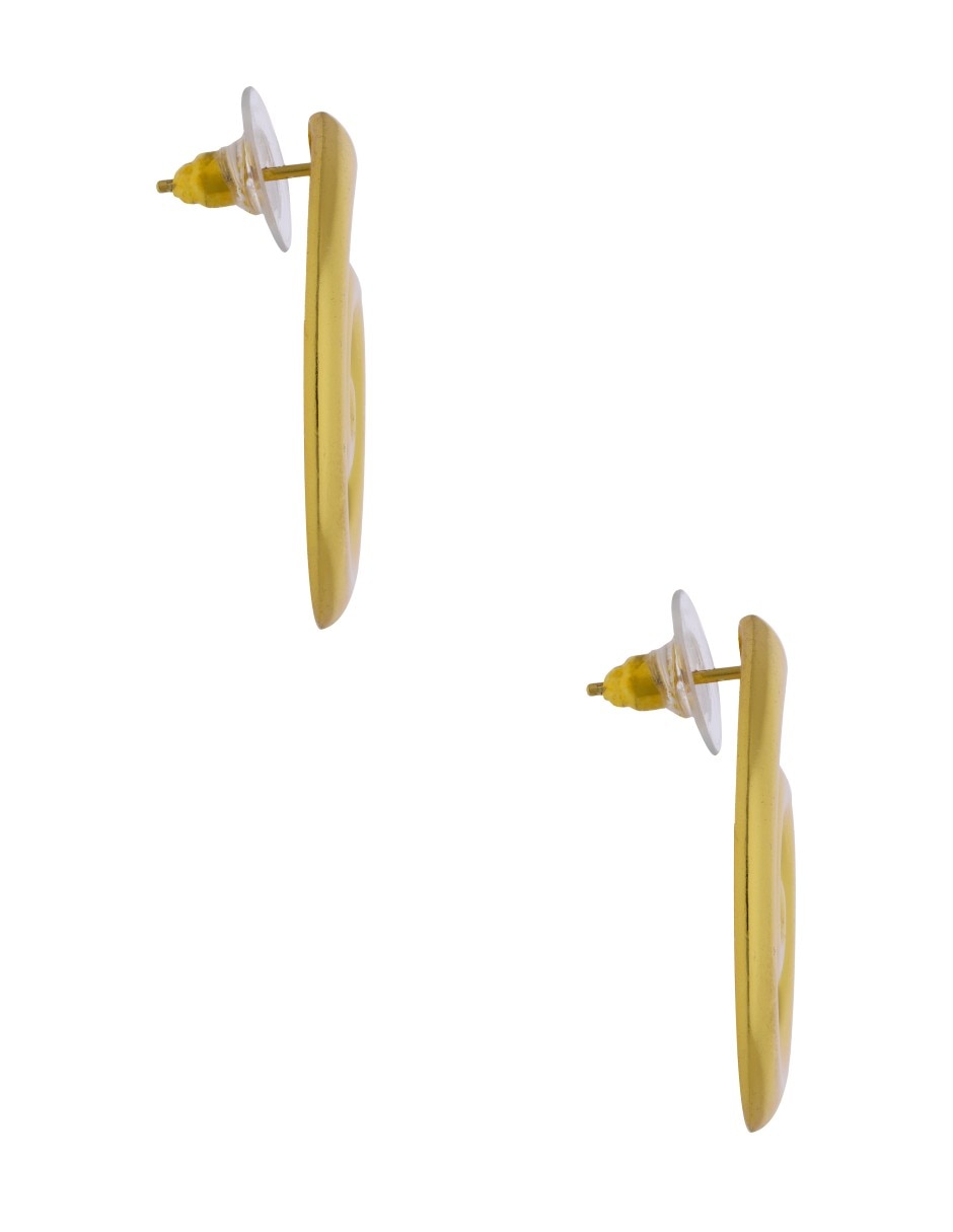 Aretes largos Nuvi con acabado brillante