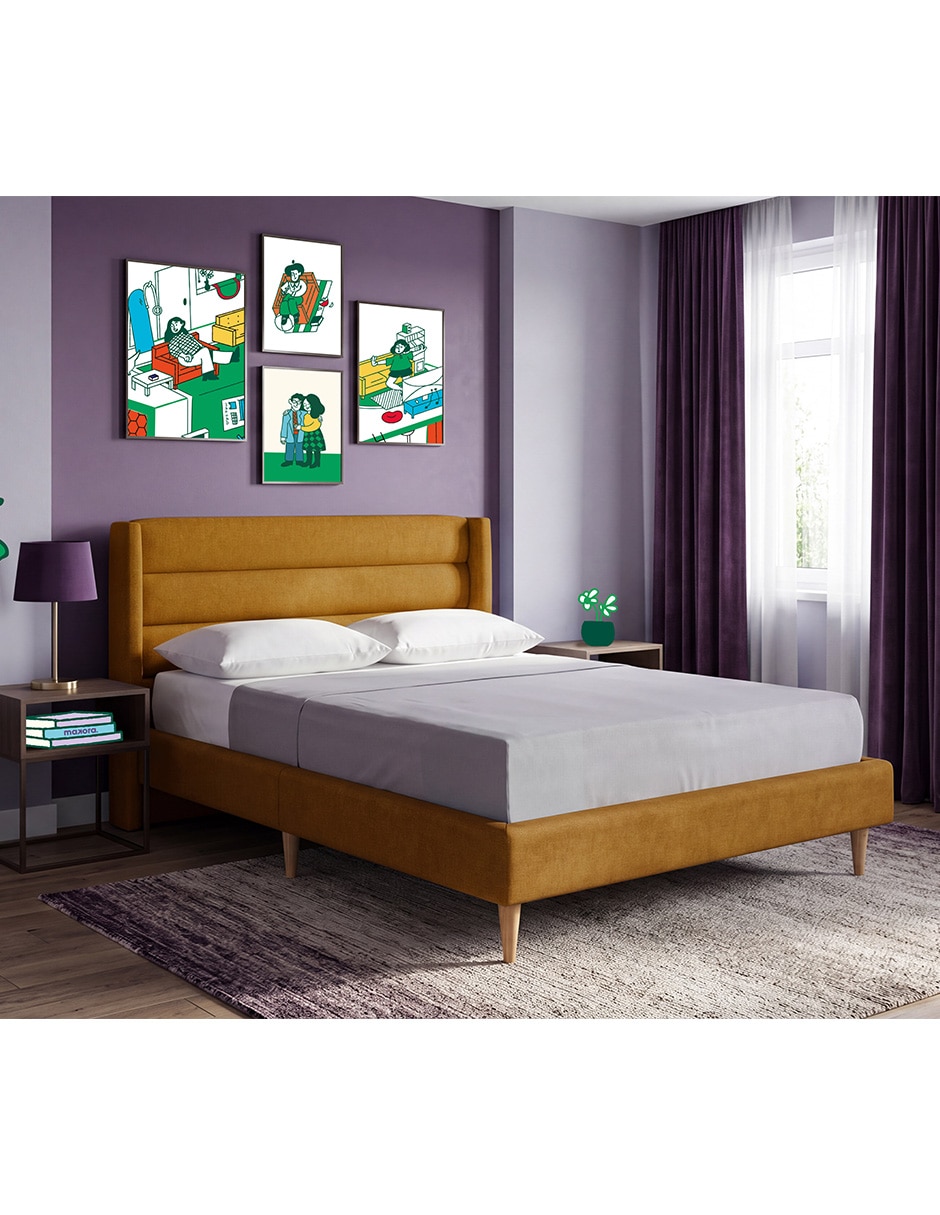 Base para cama armable de madera pino matrimonial 8