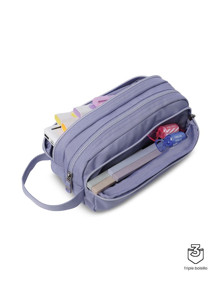 Set mochila escolar Combo Ecole Solid impermeable unisex 3
