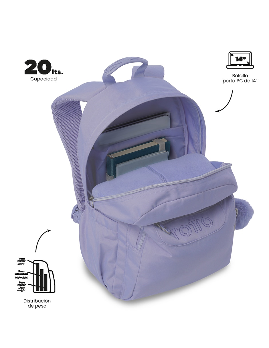 Set mochila escolar Combo Ecole Solid impermeable unisex 6