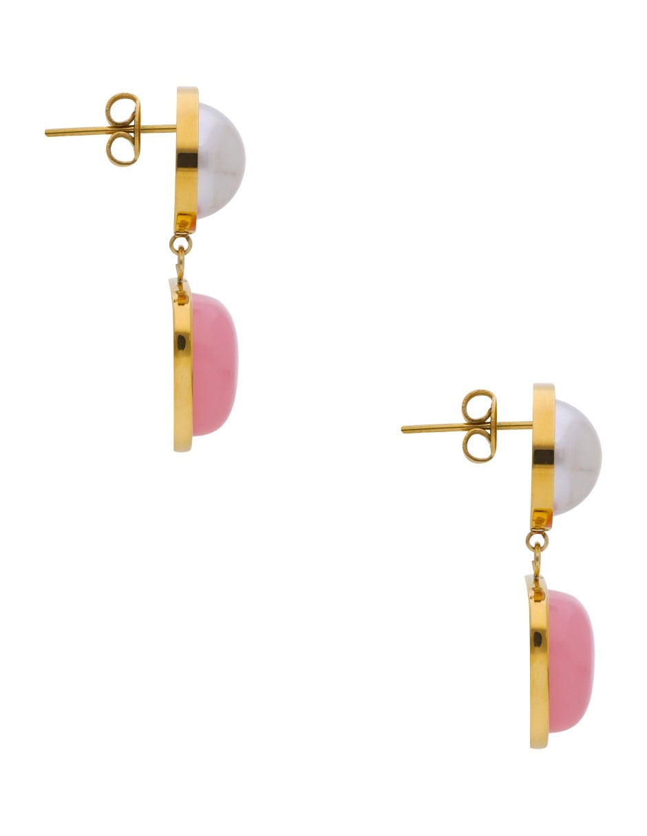 Aretes largos Cuadrado con acabado brillante 5