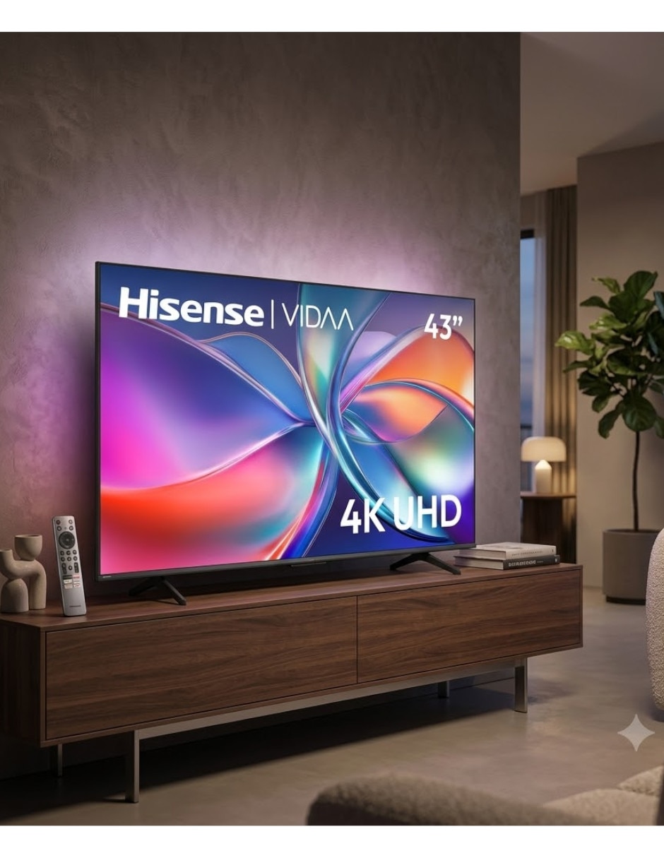 Pantalla Smart TV LED de 43 pulgadas 4K/UHD 43QD65QV con Vidaa 7