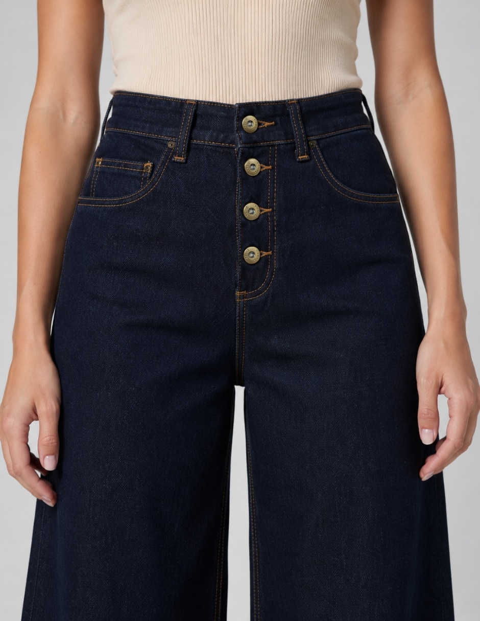 Jeans wide leg para mujer 2