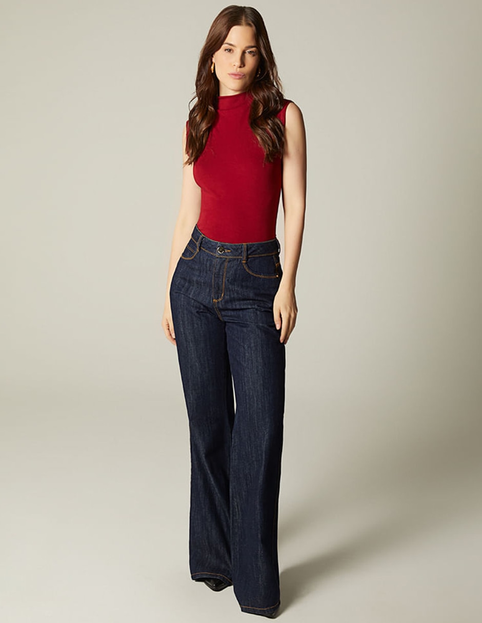Jeans acampanado para mujer 5
