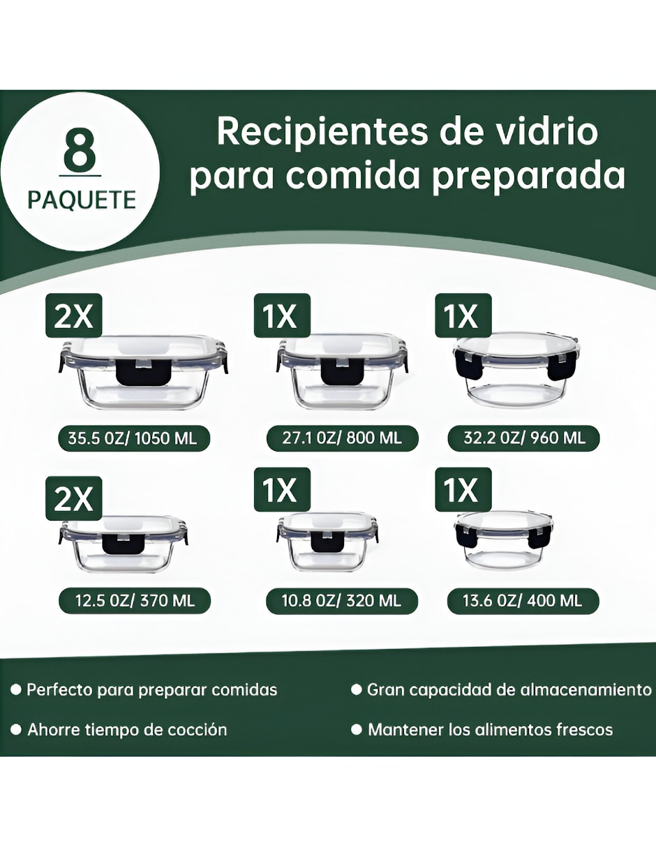 No aplica de Vidrio 12 piezas piezas 4
