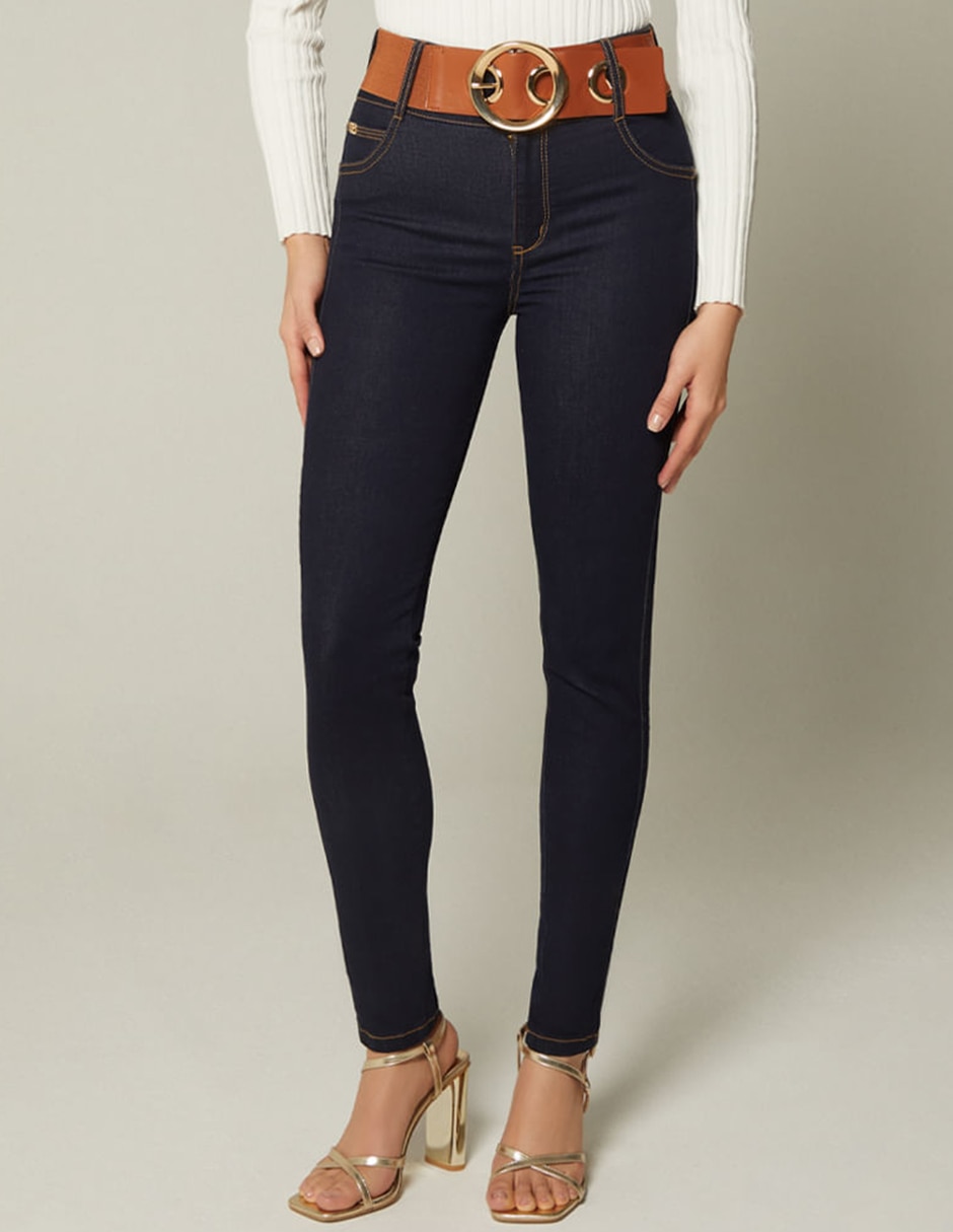 Jeans regular ultra slim cintura alta para mujer Jeans regular ultra slim cintura alta para mujer