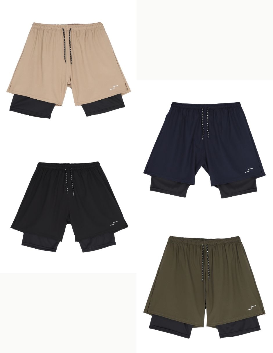 Set short con bolsillos para entrenamiento hombre 6