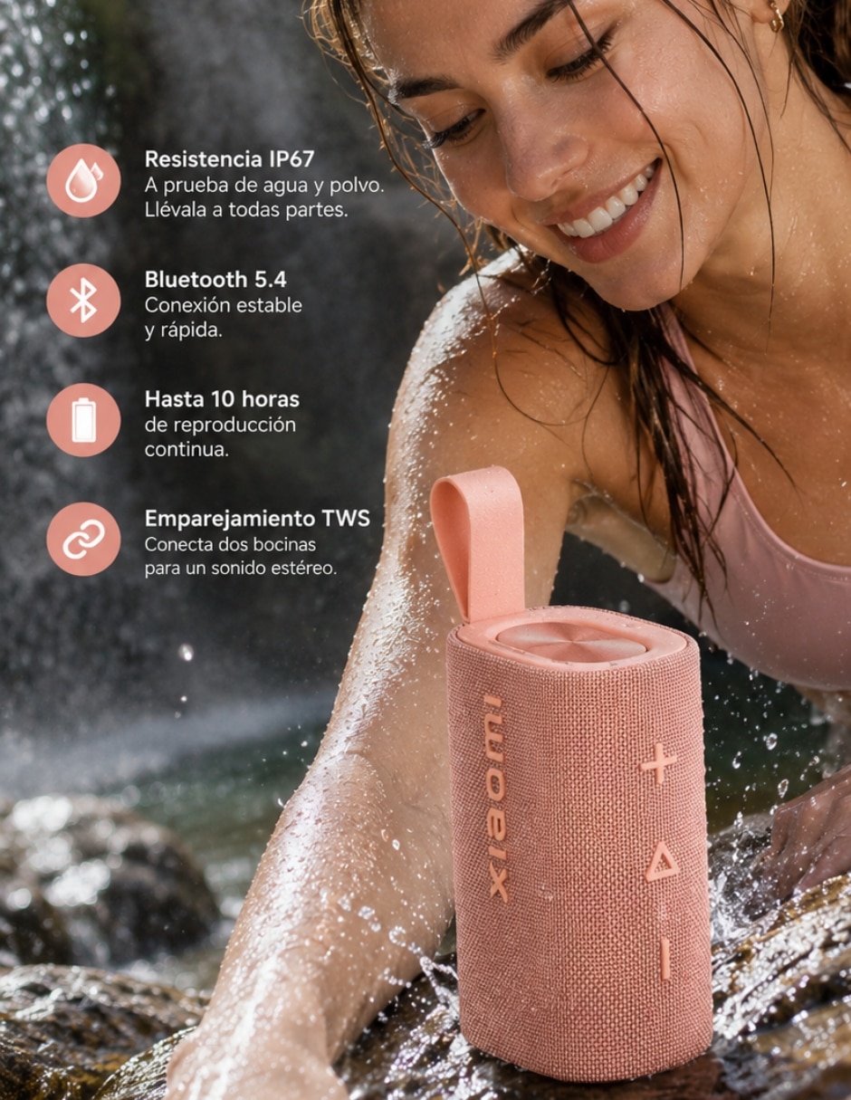 Bocina portátil sound pocket con filwans gts mini dorada y G-Tide OWS8 Bluetooth 2