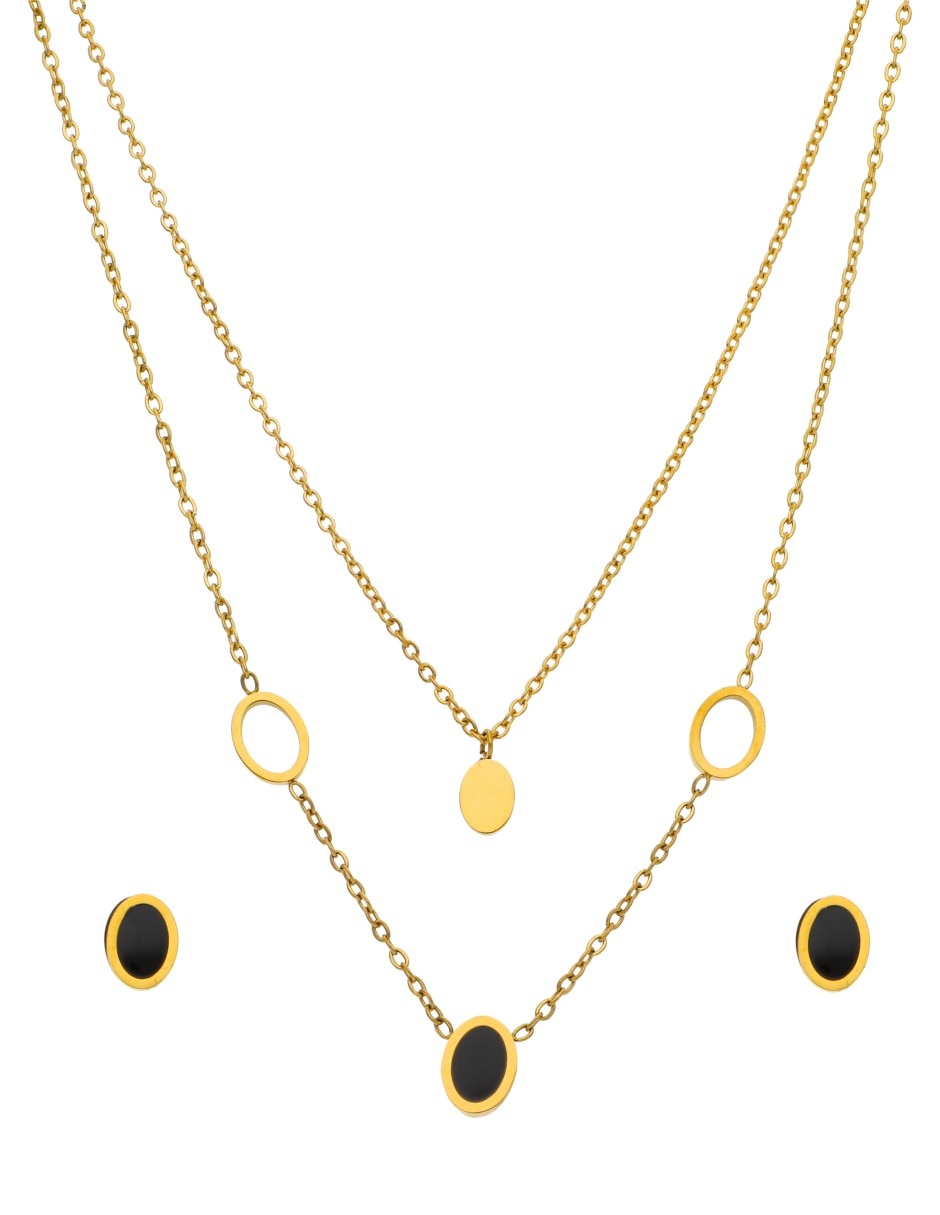 Set de collar y aretes 4