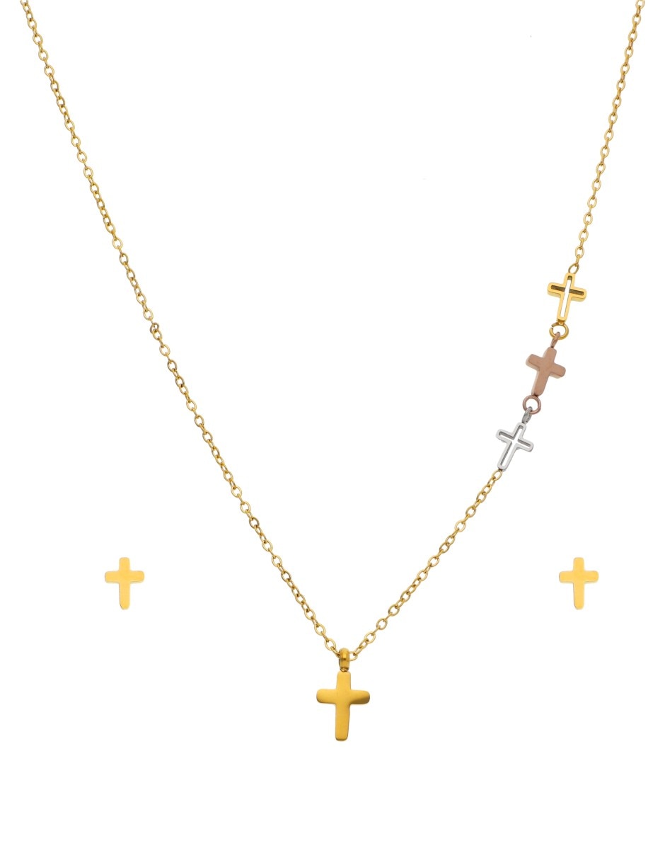 Set de collar y aretes 4