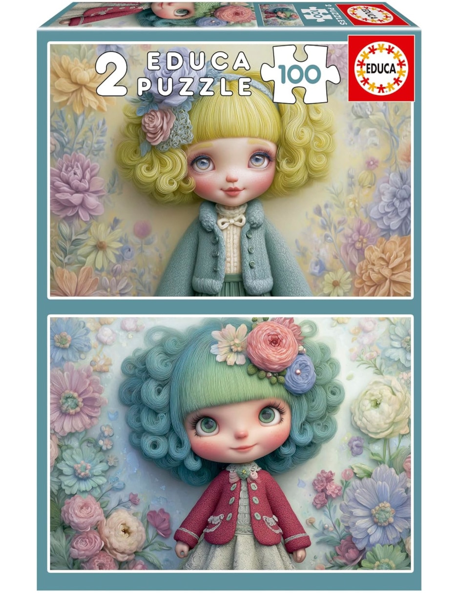 Rompecabezas muñeca chicas florales 200 piezas 1