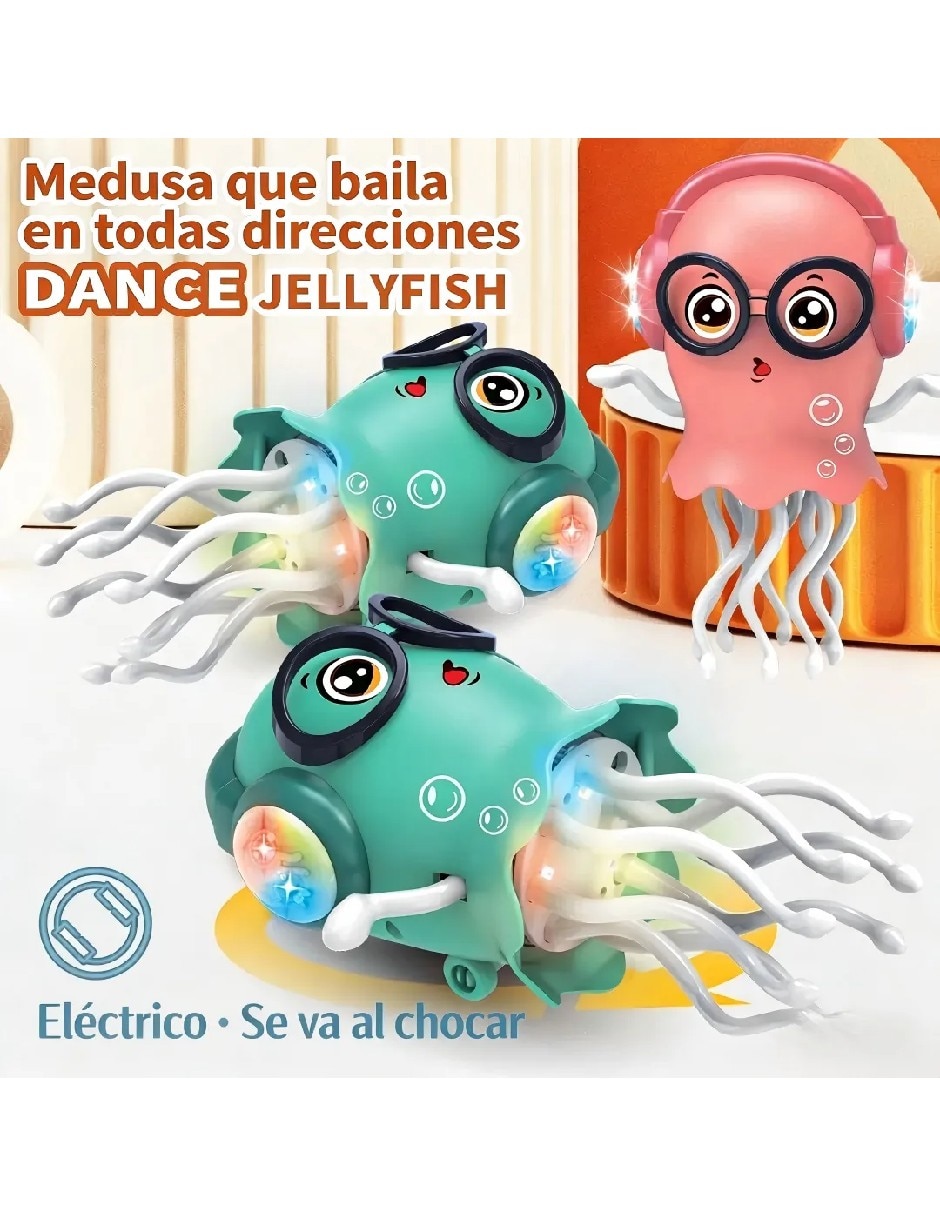 Animal robot medusa bailarina con sensor de movimiento Genérica