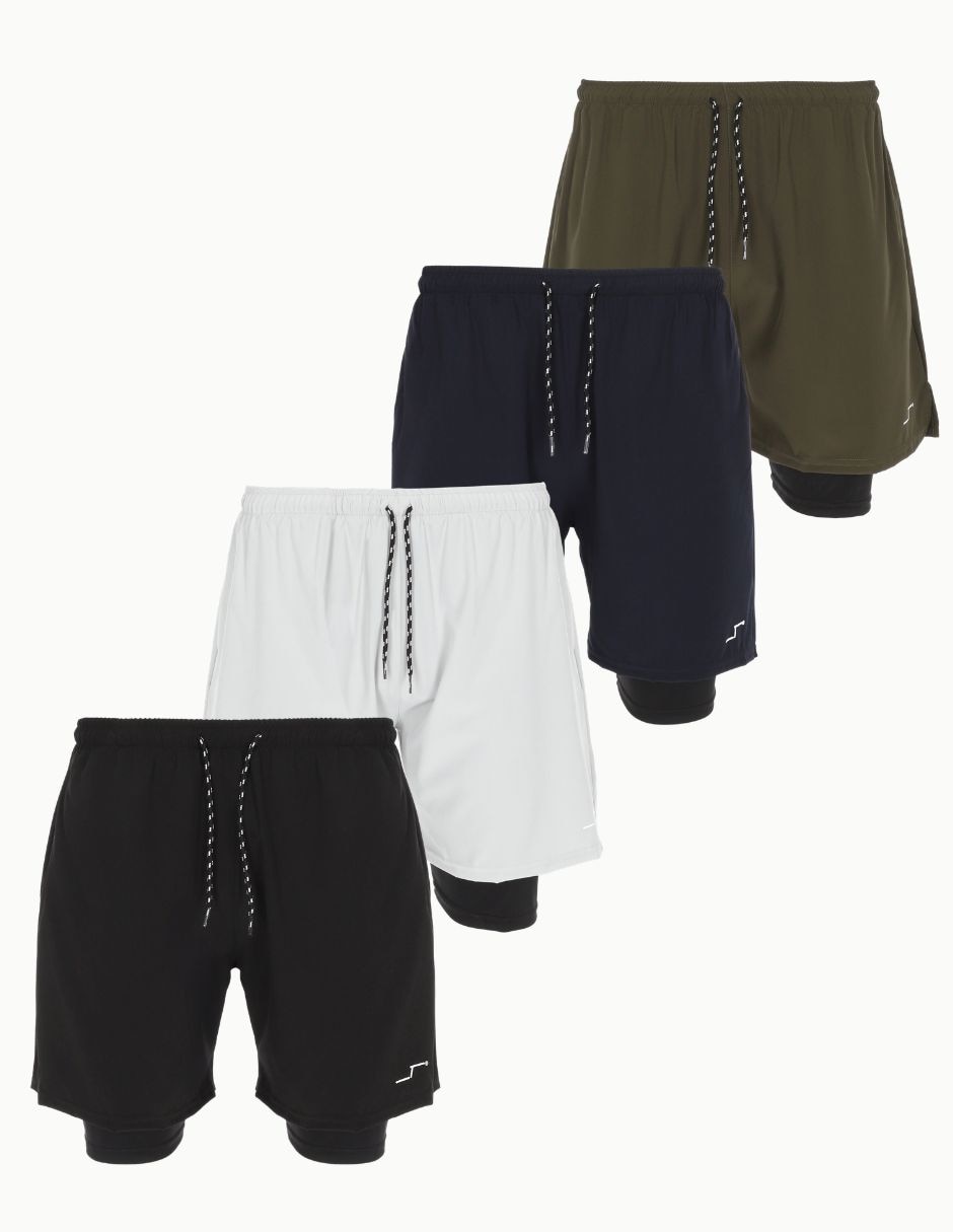 Set short con bolsillos para entrenamiento hombre Set short con bolsillos para entrenamiento hombre