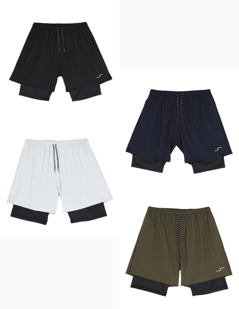 Set short con bolsillos para entrenamiento hombre 6