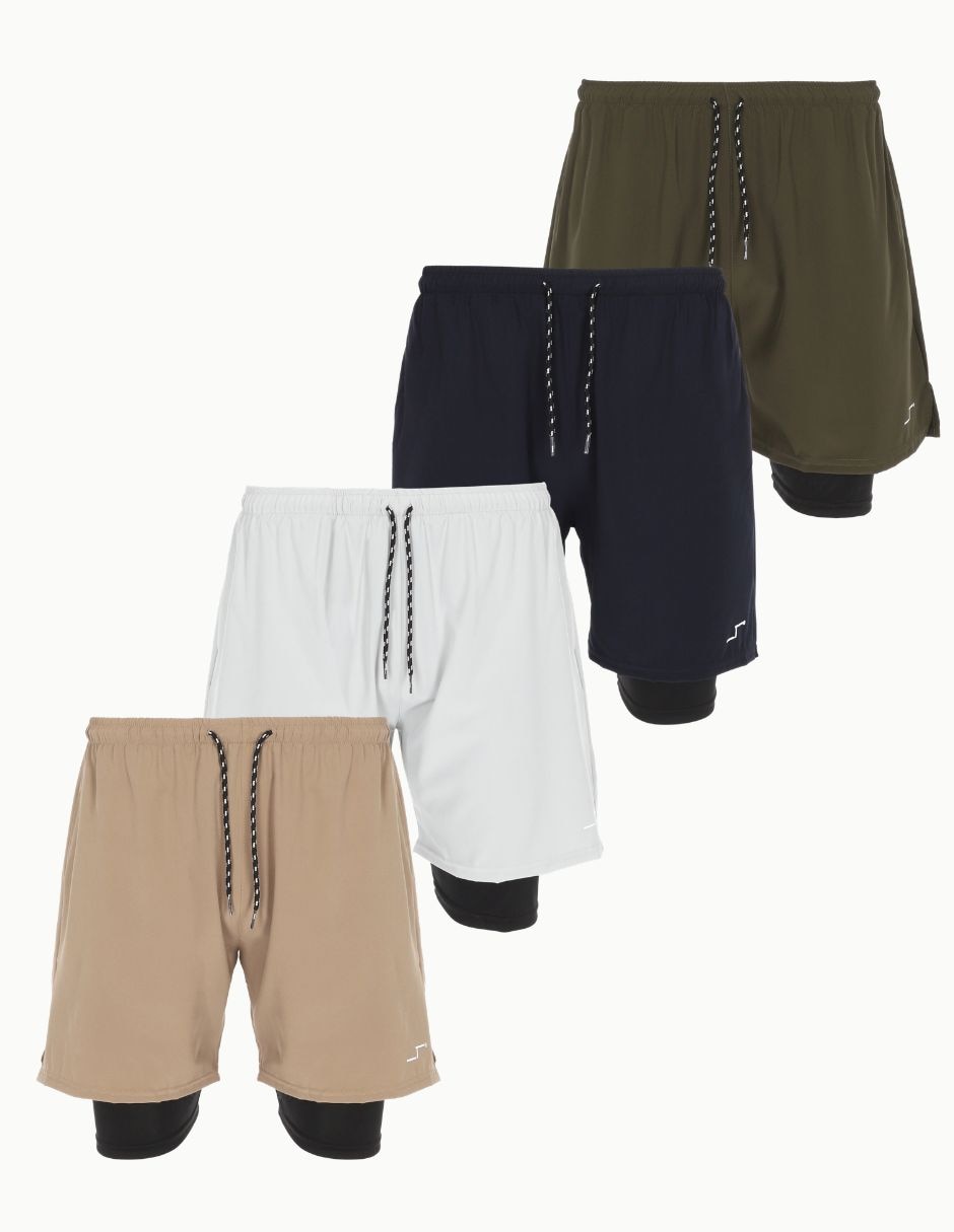 Set short con bolsillos para entrenamiento hombre Set short con bolsillos para entrenamiento hombre