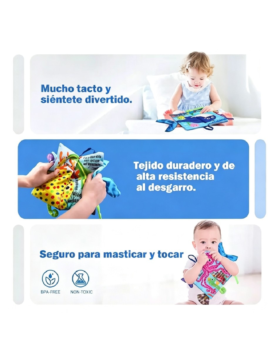 Set de libros sensoriales con sonido 4