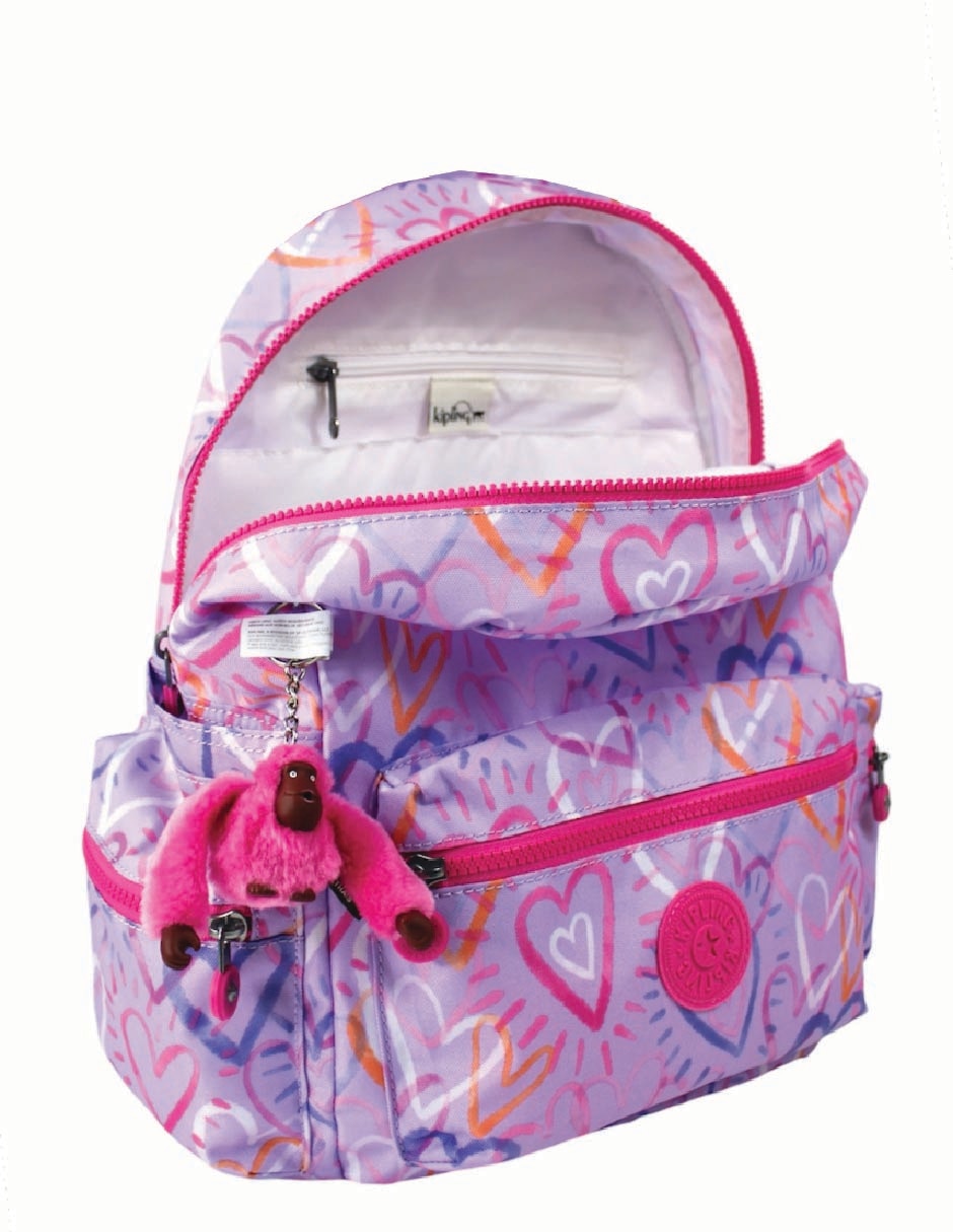 Mochila escolar Kipling impermeable para niña