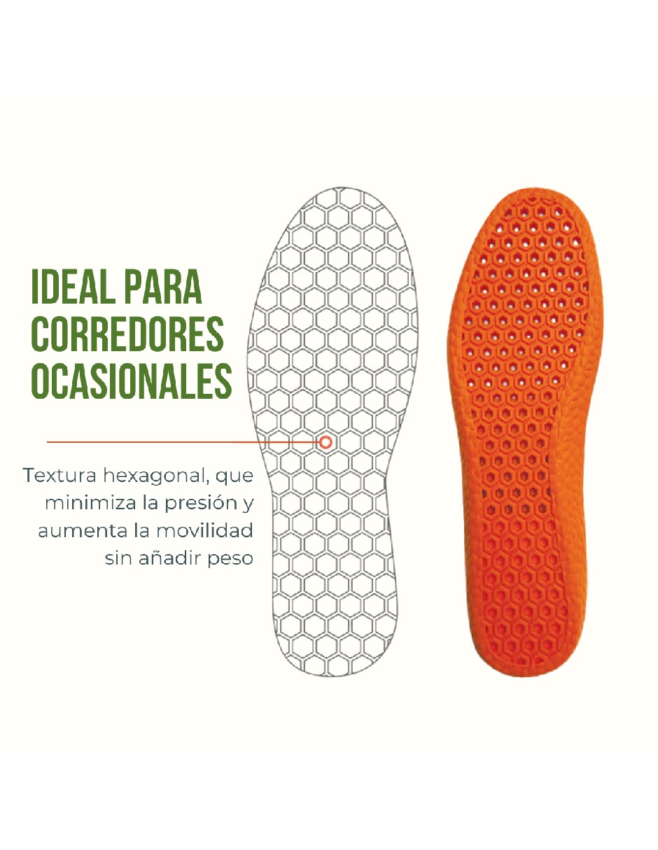 Set plantilla deportiva Comfort Star de poliuretano