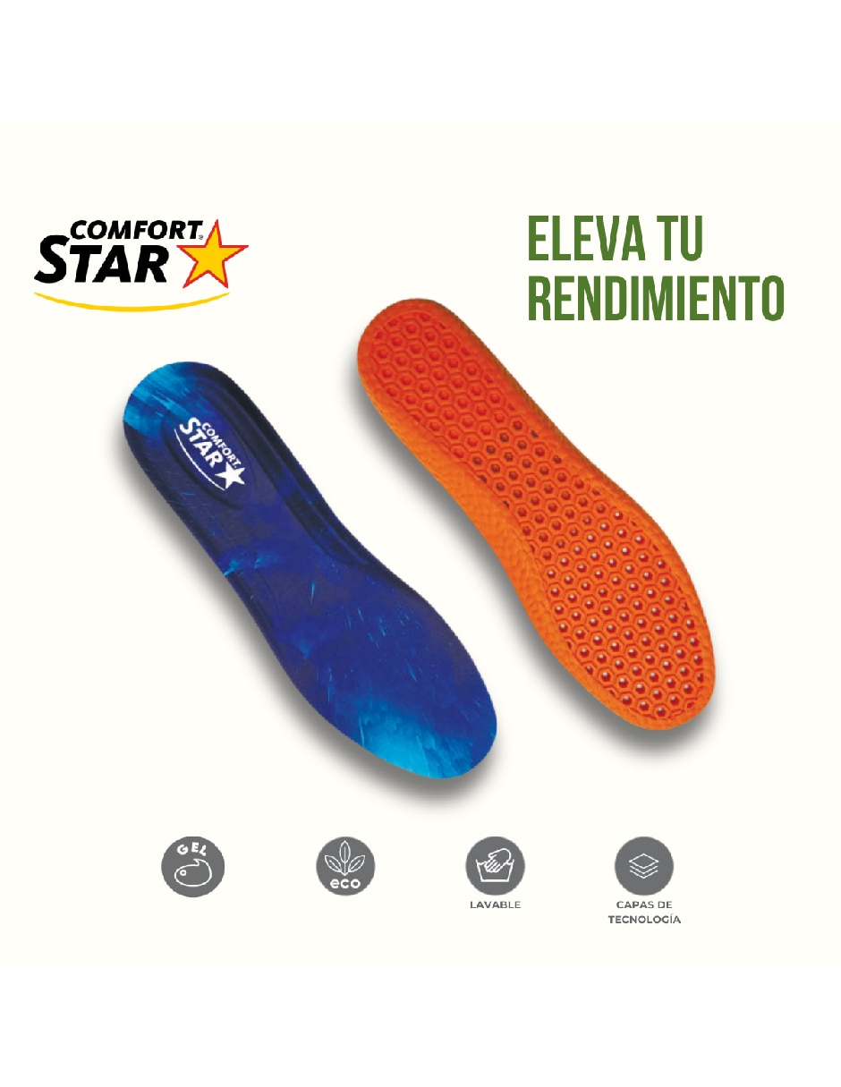 Set plantilla deportiva Comfort Star de poliuretano