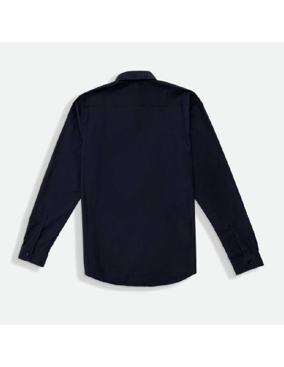 Camisa casual de algodón manga larga para hombre 2