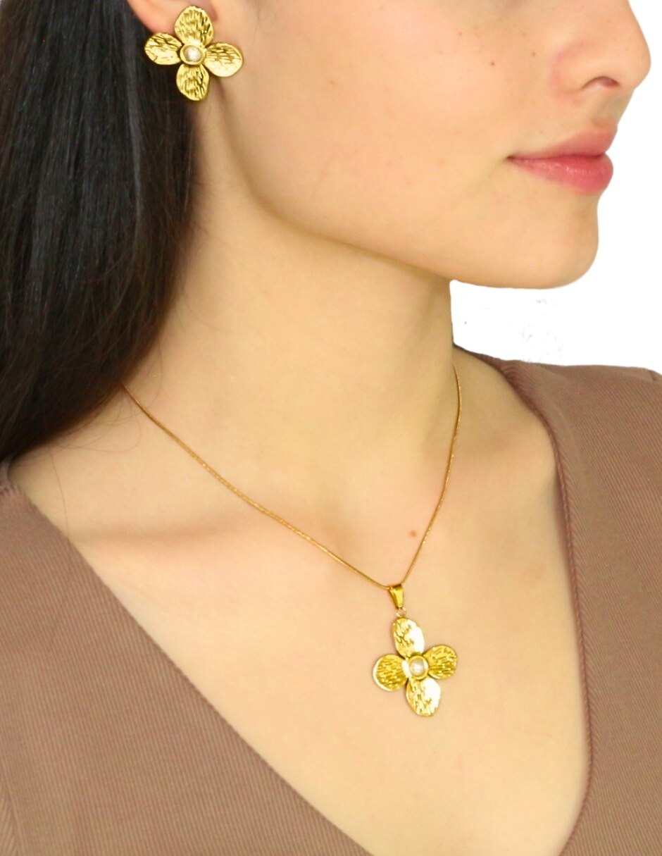 Set de collar y aretes Nuvi