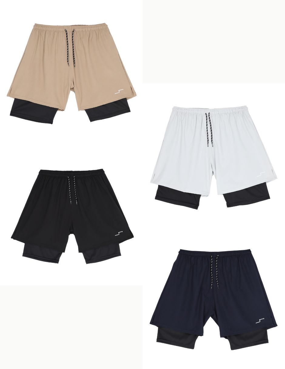 Set short con bolsillos para entrenamiento hombre 7