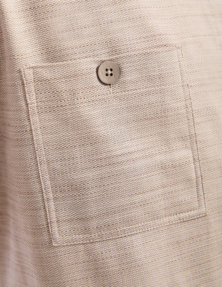 Sobrecamisa casual de algodón manga larga para hombre 6
