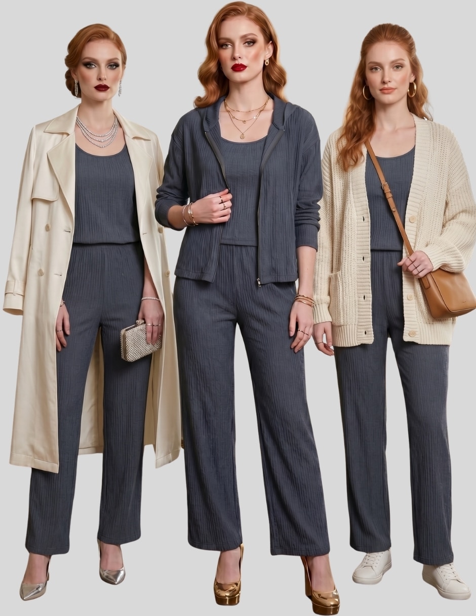 Conjunto Malabis 4 piezas para mujer