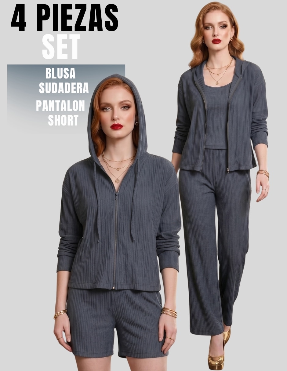 Conjunto Malabis 4 piezas para mujer