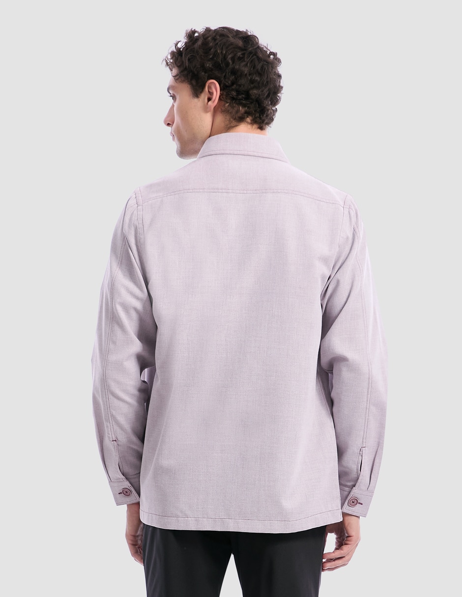 Sobrecamisa casual manga larga para hombre 5