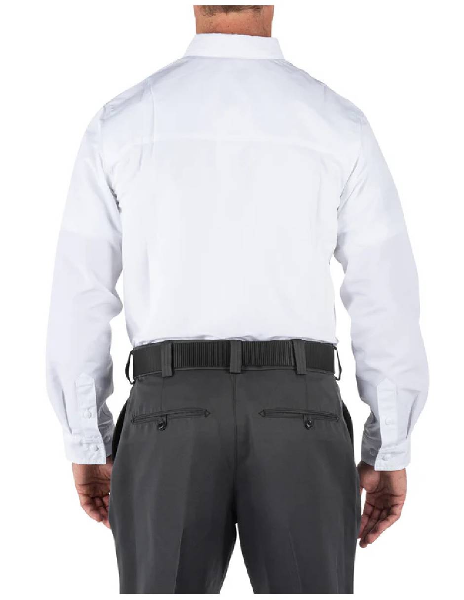 Camisa formal fast-tac manga larga para hombre 3