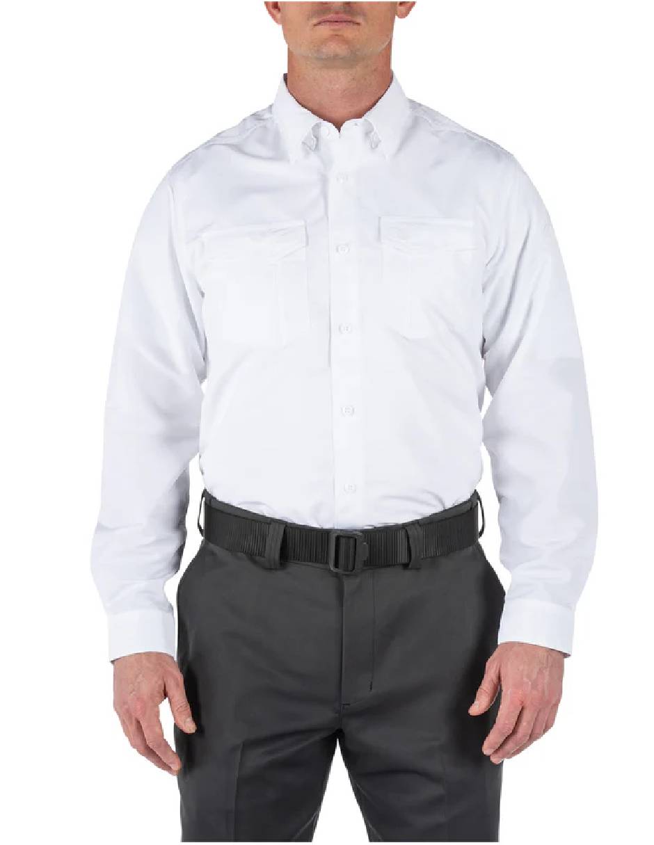 Camisa formal fast-tac manga larga para hombre