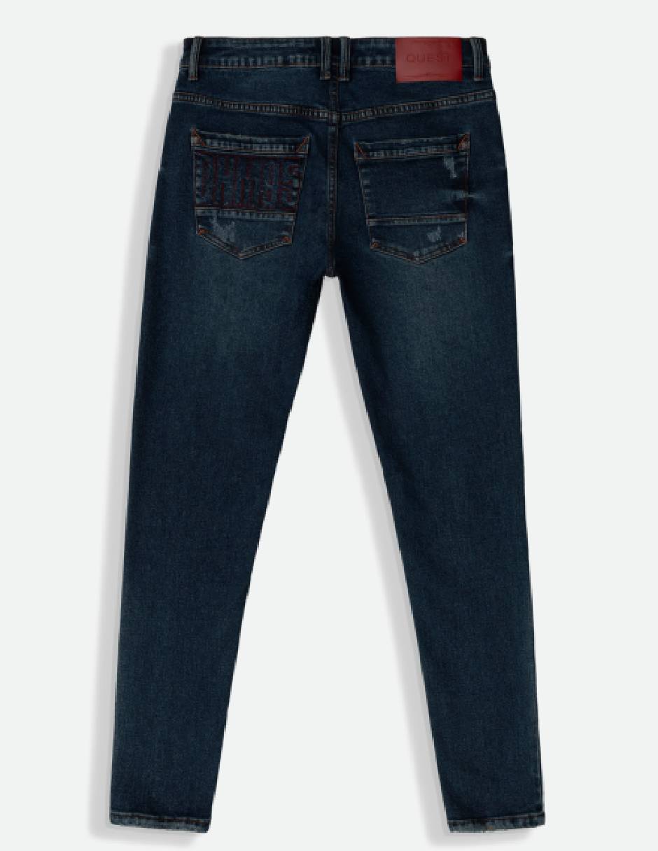 Jeans Skinny desgastado para hombre 5