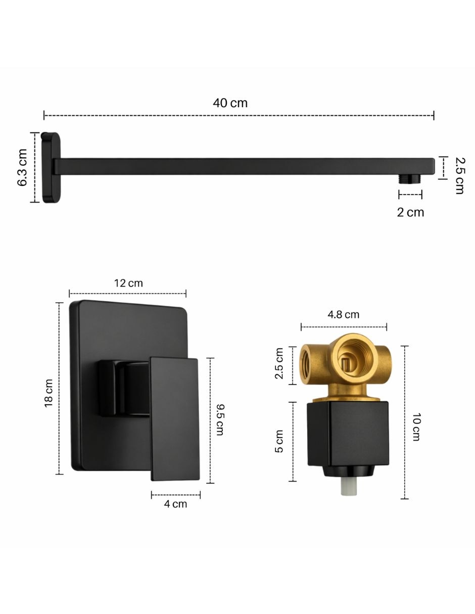 Juego de accesorios para baño de acero inoxidable 3 piezas 7