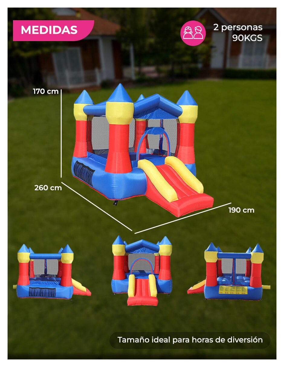 Brincolin inflable forma de Cuadrada Lvel Kids 6