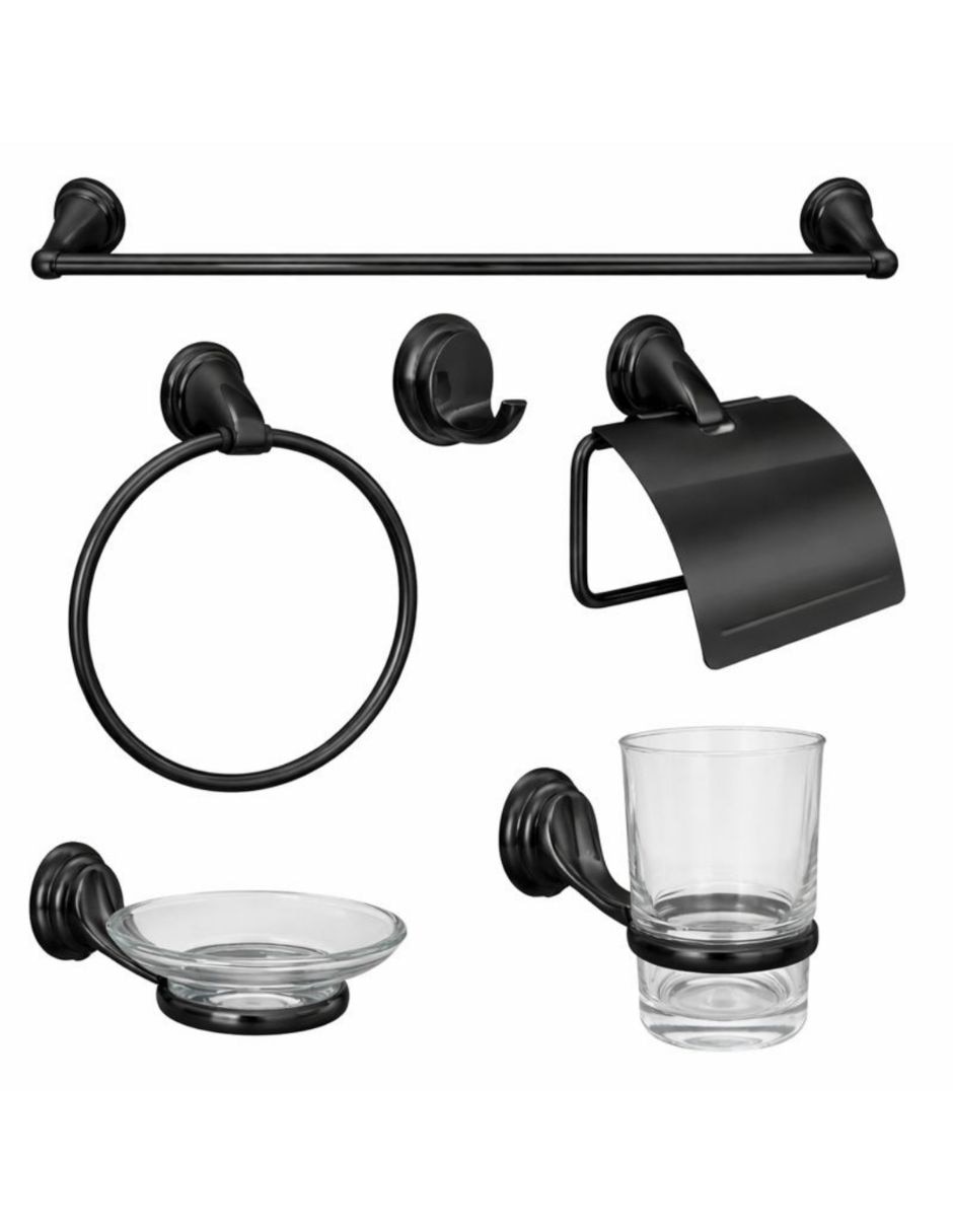 Juego de accesorios para baño de acero inoxidable 6 piezas Juego de accesorios para baño de acero inoxidable 6 piezas